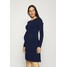 MAMALICIOUS MLPAULINA SHORT DRESS Sukienka z dżerseju medieval blue M6429F13Q
