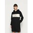 Calvin Klein Jeans MONOGRAM BLOCKING HOODIE DRESS Sukienka letnia black C1821C085