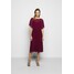 Lauren Ralph Lauren MID WEIGHT DRESS COMBO Sukienka koktajlowa exotic ruby L4221C12H