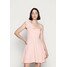 WAL G. ROSIE A-SYMMETRICAL A-LINE MINI DRESS Sukienka z dżerseju baby pink WG021C0OO