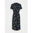 Vero Moda Petite VMSAGA CALF SHIRT DRESS Sukienka koszulowa navy blazer/nellie VM021C09E
