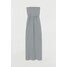 H&M Długa sukienka 0220094011 Granatowy/Białe paski