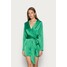 IN THE STYLE TIE WAIST SATINBLAZER DRESS Sukienka koktajlowa green I0421C002