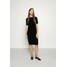 Club Monaco CASH TEE DRESS Sukienka dzianinowa black C0K21C06P