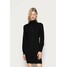 Vero Moda VMRAINA HIGHNECK ABOVE KNEE DRESS Sukienka dzianinowa black VE121C30V