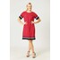 Quiosque Czerwona wzorzysta sukienka 4NR004651