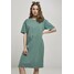 Urban Classics LADIES ORGANIC OVERSIZED SLIT TEE DRESS Sukienka letnia turquoise UR621C01Q-L11