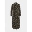 Object OBJLORENA LONG SHIRT DRESS Sukienka koszulowa black sepia/sandshell OB121C0ST