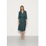 Banana Republic PUFF JAQUARD MIDI Sukienka letnia ocean emerald BJ721C0GH