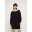 Missguided Petite AYVAN OFF SHOULDER JUMPER DRESS Sukienka dzianinowa black M0V21C0LD