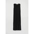 H&M Długa sukienka plisowana 0996518001 Czarny