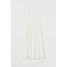 H&M Kreszowana sukienka 0856310006 Biały