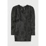 H&M Sukienka z żakardowej tkaniny 0928516001 Czarny