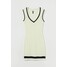 H&M Dzianinowa sukienka - 1023997001 Kremowy