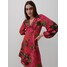 Reserved Sukienka mini z roślinnym printem 0215I-MLC