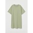 H&M Sukienka typu T-shirt 0826164016 Pistacjowy