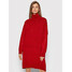 NA-KD Sukienka dzianinowa 1100-004521-4046-003 Czerwony Regular Fit