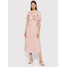 Rinascimento Sukienka koktajlowa CFC0106369003 Różowy Regular Fit