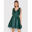 Rinascimento Sukienka koktajlowa CFC0106717003 Zielony Regular Fit
