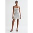 H&M Krótka sukienka z cekinami 1050053001 Srebrzysty