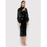 ROTATE Sukienka z imitacji skóry Kimora RT922 Czarny Fitted Fit