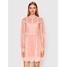 TWINSET Sukienka letnia 221TP2171 Różowy Regular Fit