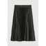H&M Plisowana spódnica 0851400011 Ciemna zieleń khaki