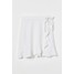 H&M Kopertowa spódnica z lnem 0884771003 Biały