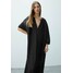 Massimo Dutti MIT STICKEREI Sukienka letnia black M3I21C0I0-Q11