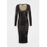 Pinko FERRERIES DRESS Sukienka dzianinowa black P6921C0B8-Q11