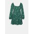 Abercrombie & Fitch EMEA BABYDOLL MINI Sukienka letnia green grounded A0F21C09M-M11