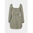 Missguided RUCHED PUFF BALL DRESS Sukienka letnia charcoal M0Q21C1PJ-C11