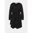 ONLY Carmakoma CARMETTE V NECK DRESS Sukienka koktajlowa black ONA21C0H6-Q11