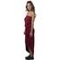 Urban Classics Długa sukienka burgundy UR621C006-G11