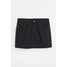H&M Krótka spódnica z diagonalu - 1045047001 Czarny