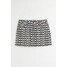 H&M Krótka spódnica z diagonalu - 1045047001 Czarny/Wzór