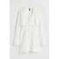 H&M Popelinowa sukienka z bawełny - 1036207002 Biały