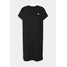 KARL LAGERFELD IKONIK DRESS WITH MONOGRAM SLEEVE Sukienka z dżerseju black K4821C04R-Q11
