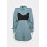 Missguided TIE WRAP DETAIL DRESS Sukienka koszulowa baby blue M0Q21C1UE-K11