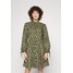 Polo Ralph Lauren BLOCK-PRINT COTTON TIE-CUFF SHIRTDRESS Sukienka koszulowa olive PO221C09M-N11