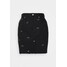 Tommy Jeans MOM SKIRT Spódnica mini denim black TOB21B03X-Q11