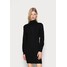 Vero Moda VMRAINA HIGHNECK ABOVE KNEE DRESS Sukienka dzianinowa black VE121C30V-Q11