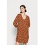 TOM TAILOR DENIM V NECK BABYDOLL DRESS Sukienka letnia brown TO721C0DO-O11