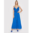 TWINSET Sukienka letnia 221LB2DCC Niebieski Regular Fit