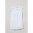 H&M Sukienka z falbanami 0970383001 Biały