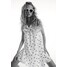 H&M Sukienka z falbanami 0970383001 Biały/Czarne kropki