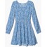 Cropp Niebieska sukienka w kwiatki 0974K-05M