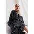 H&M Szyfonowa sukienka we wzory 1072739003 Czarny/Wzór