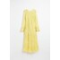 H&M Szyfonowa sukienka we wzory 1072739003 Żółty/Paisley