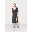 Hollister Co. WOVEN MIDI DRESS Sukienka letnia black H0421C051-Q11
